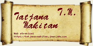Tatjana Makitan vizit kartica